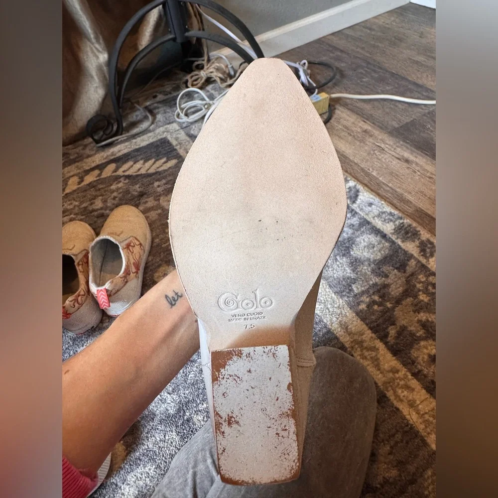 NWB Golo Cactus White Heeled Cowgirl Western Boots - Picture 8 of 8